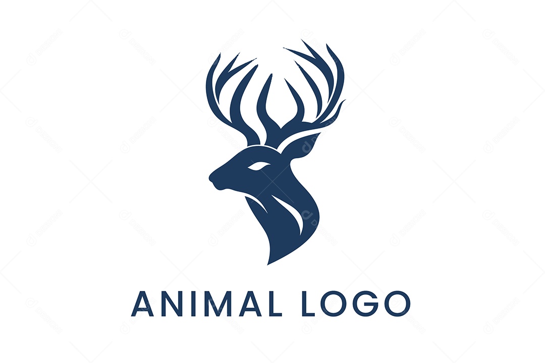 Modelo de Logo Animal PNG + AI Editável