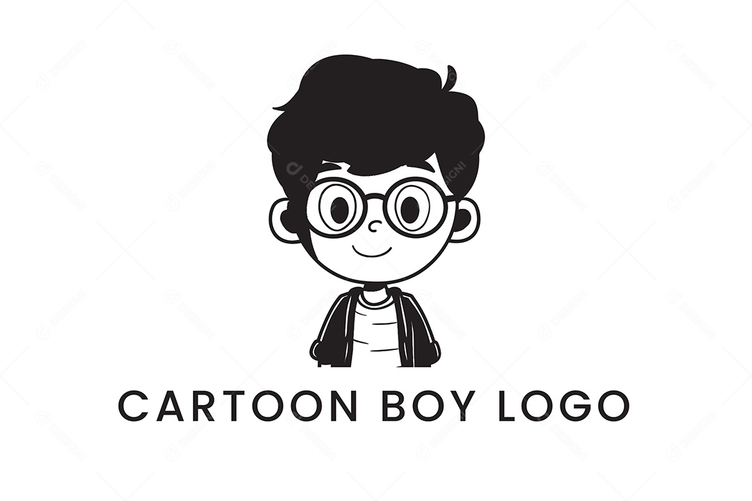 Modelo de Logo de Criança PNG + AI Editável