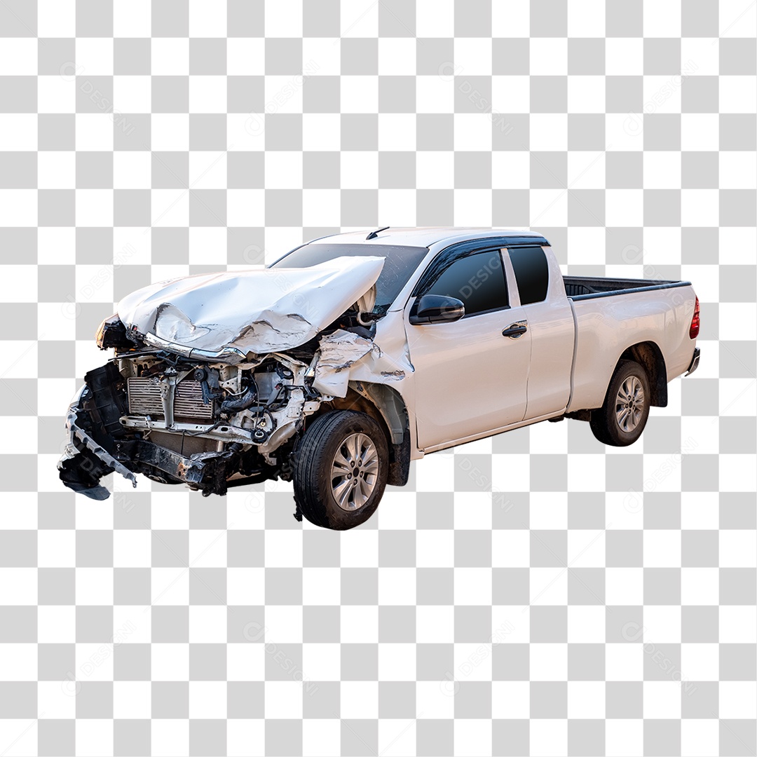 Carro Batido Amassado PNG Transparente