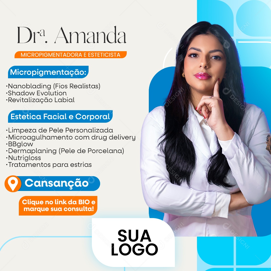 Esteticista Social Media PSD Editável