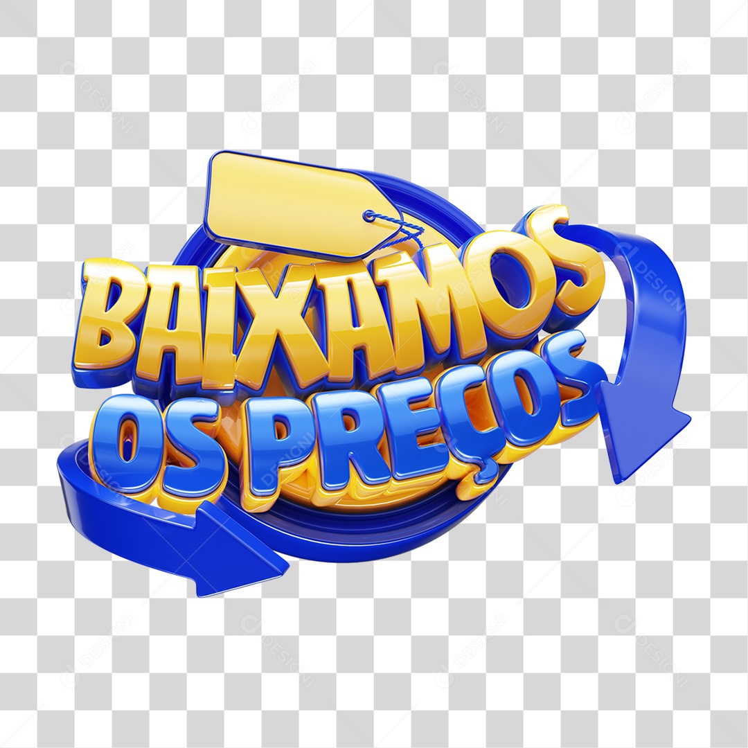 Selo 3D Baixamos o Preço PNG Transparente