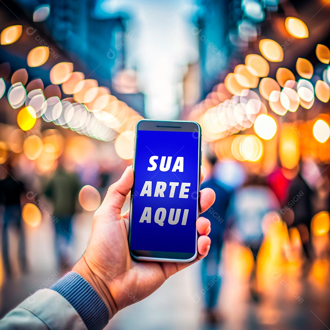 Mockup Smartphone Celular PSD Editável