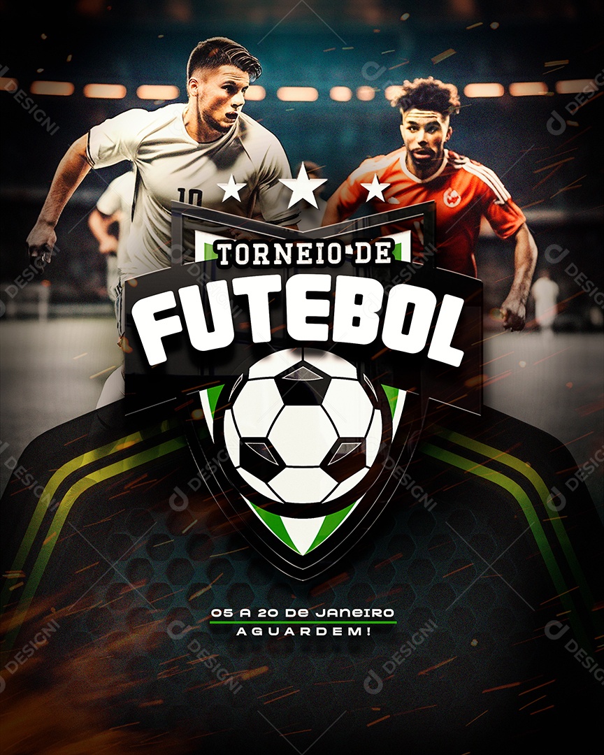 Torneio de Futebol Social Media PSD Editável