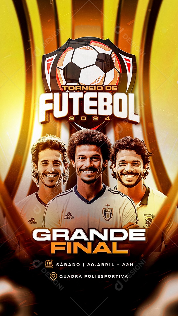 Torneio de Futebol Social Media PSD Editável