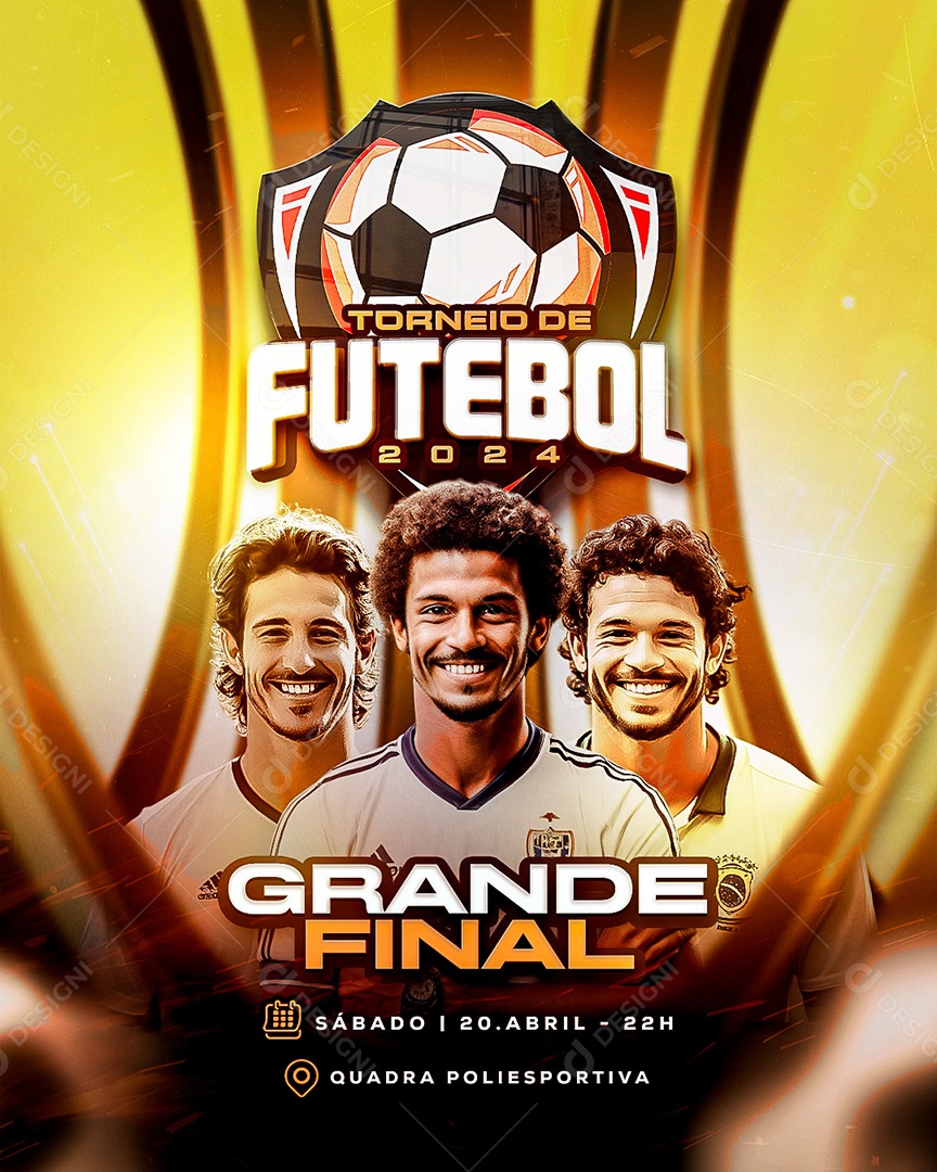 Torneio de Futebol Social Media PSD Editável