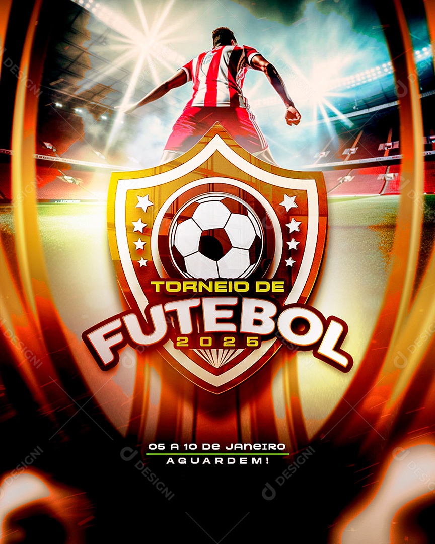 Torneio de Futebol Social Media PSD Editável