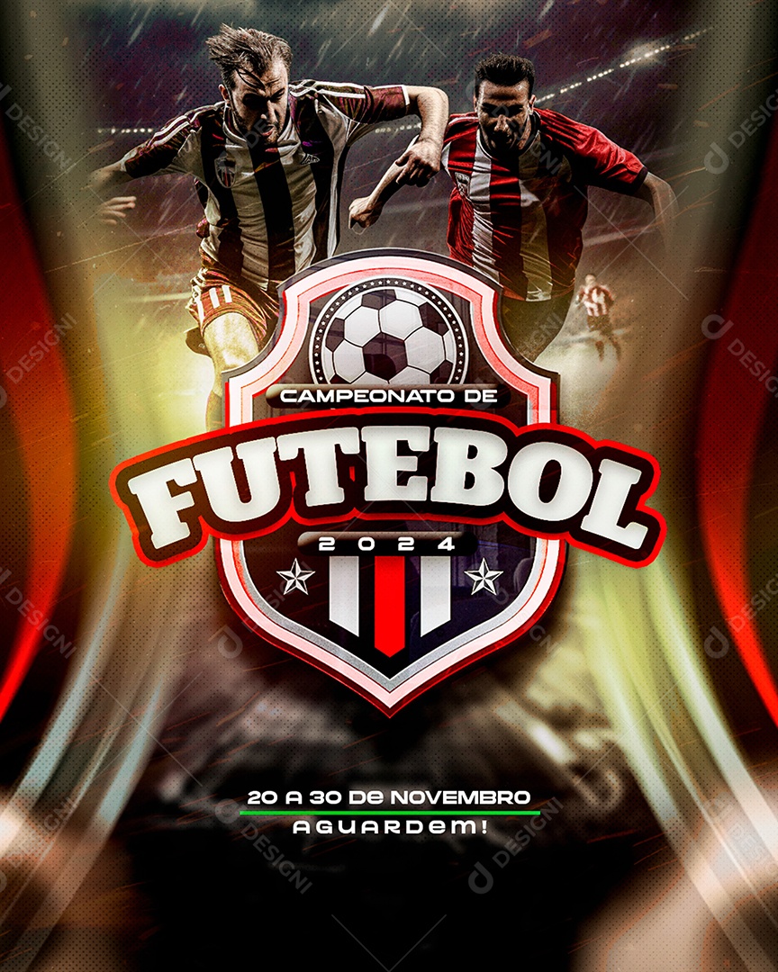 Torneio de Futebol Social Media PSD Editável