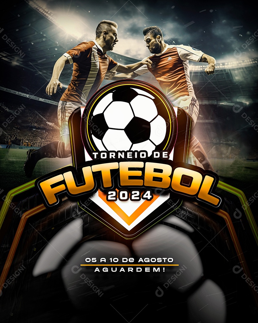 Torneio de Futebol Social Media PSD Editável