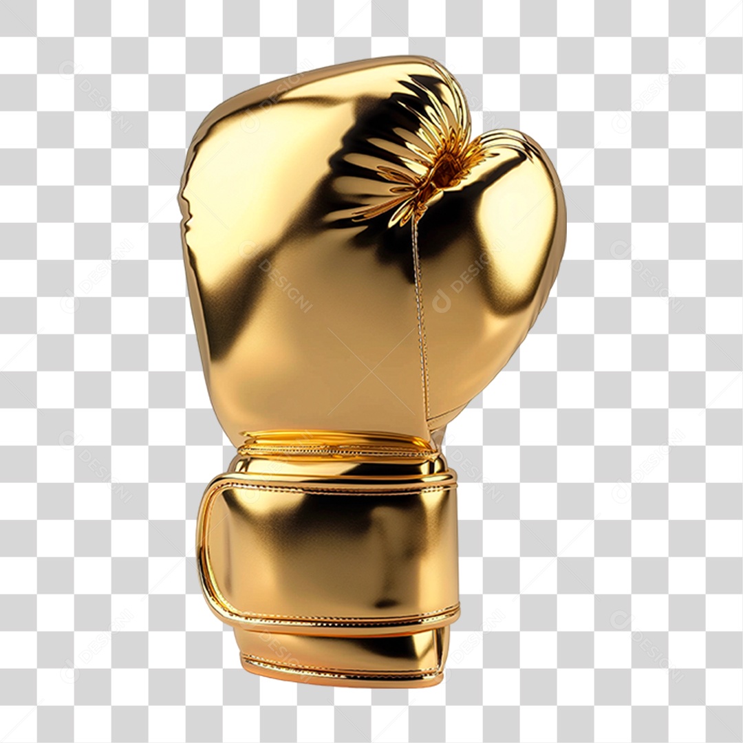 Luva de Dourada PNG Transparente