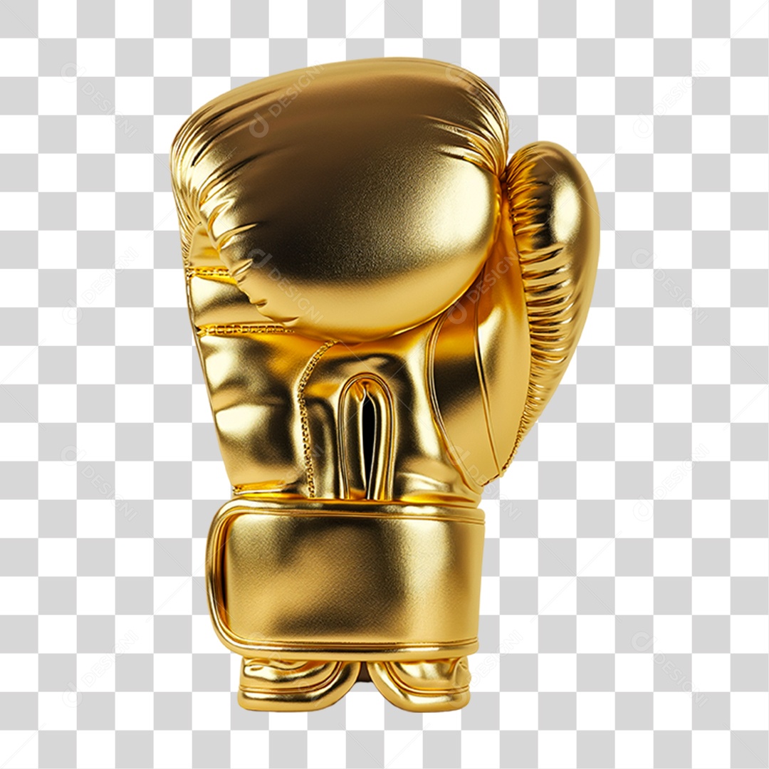 Luva Dourada PNG Transparente