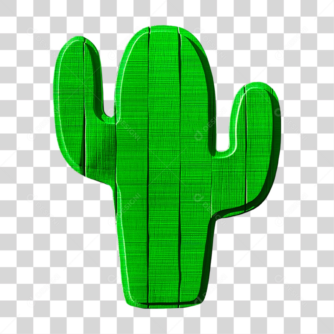 Cacto de Madeira PNG Transparente