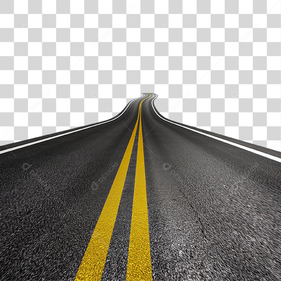 Estrada de Asfalto PNG Transparente