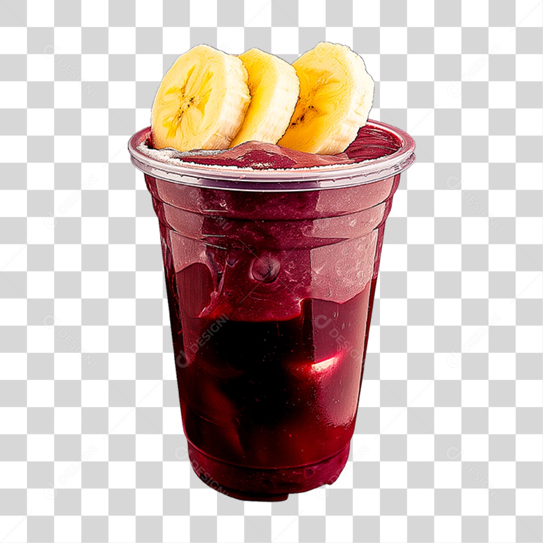 Copo de Açaí PNG Transparente