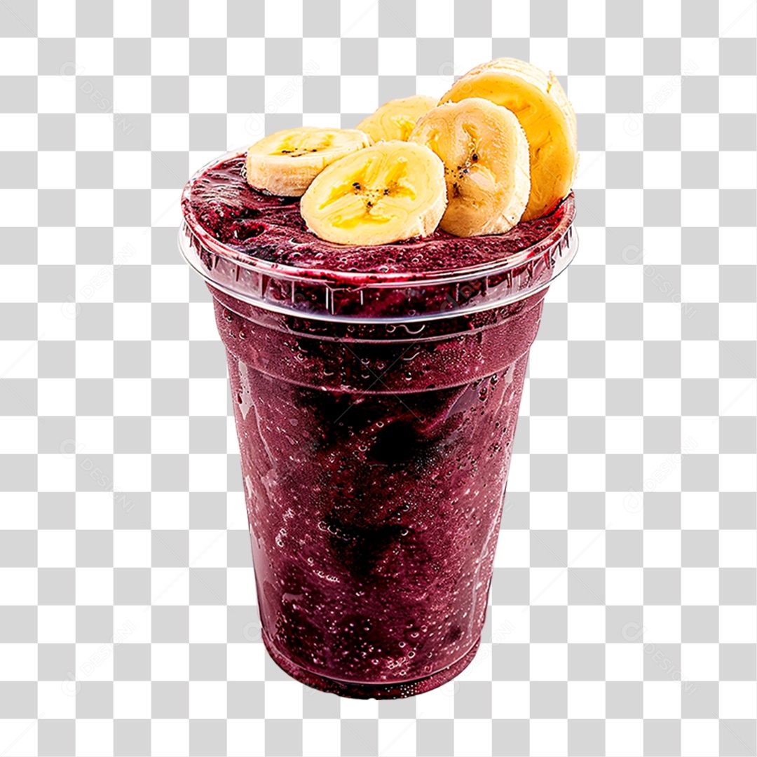 Copo de Açaí PNG Transparente