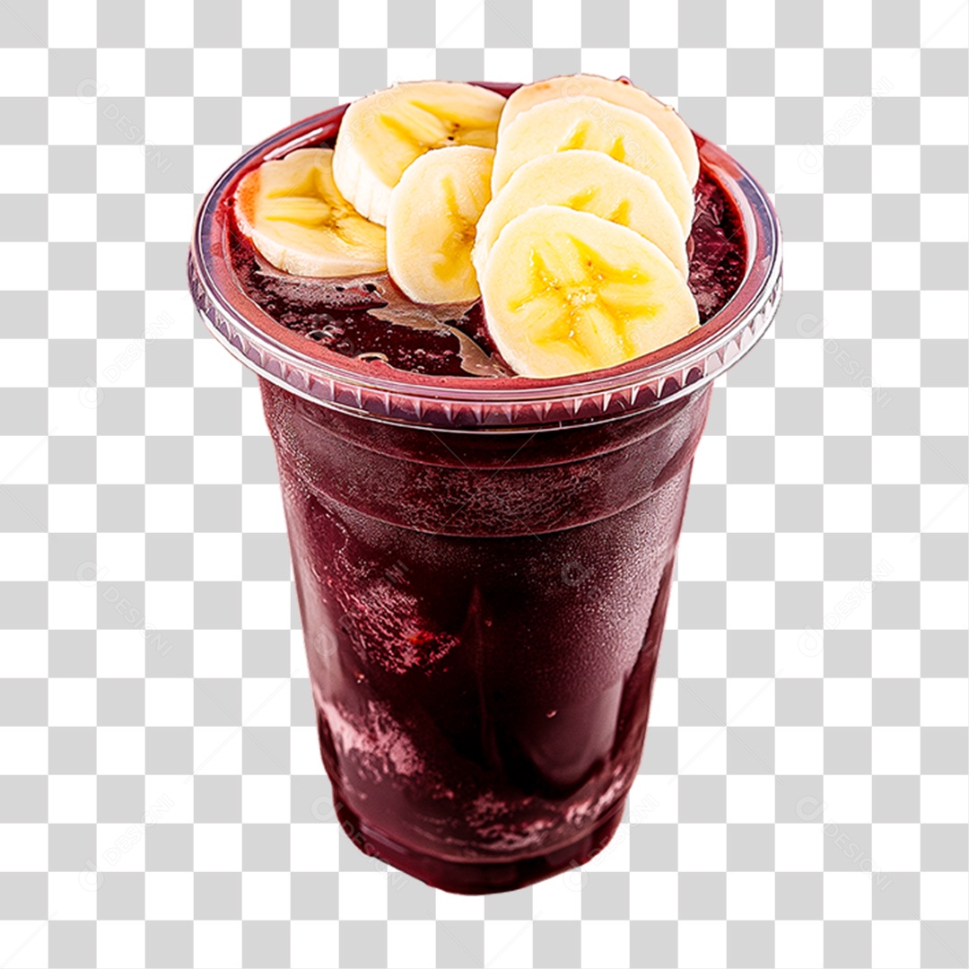 Copo de Açaí PNG Transparente