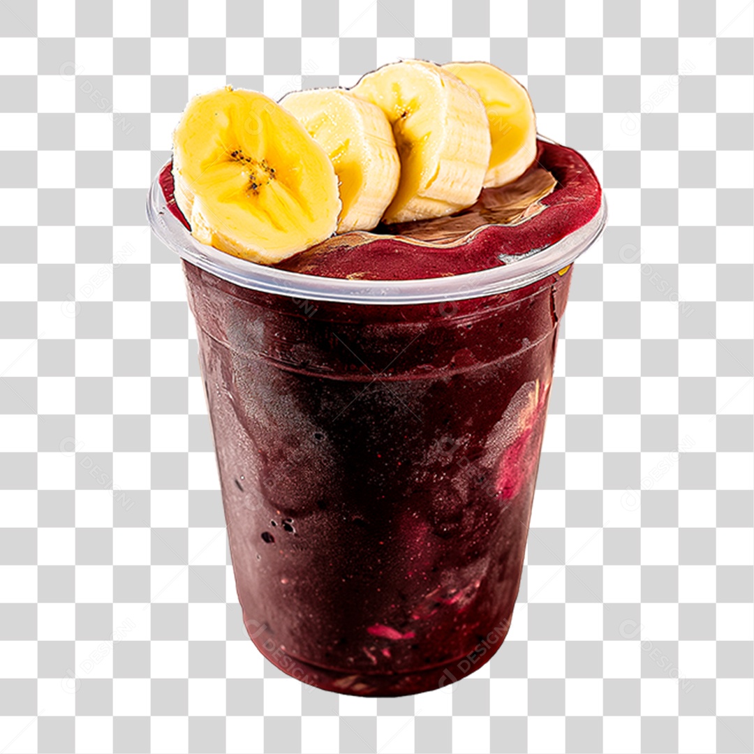 Copo de Açaí PNG Transparente