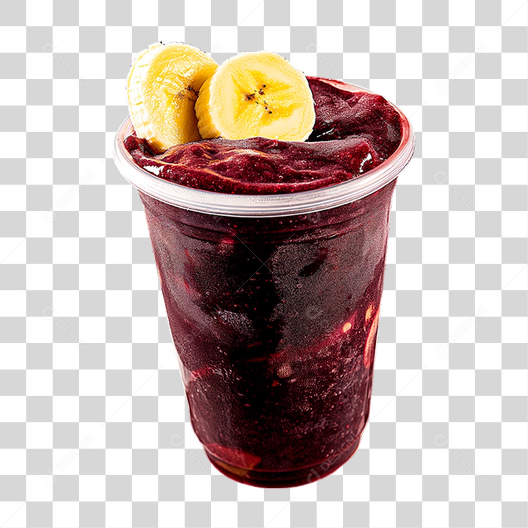 Copo de Açaí PNG Transparente