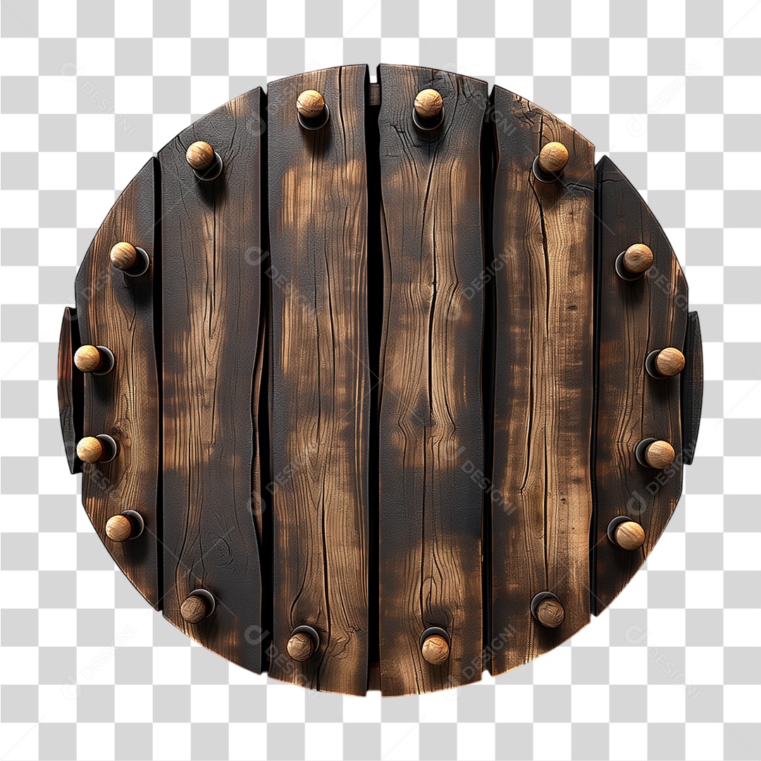 Placa de Madeira com Lâmpadas PNG Transparente