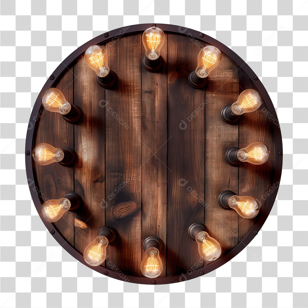 Placa de Madeira PNG Transparente