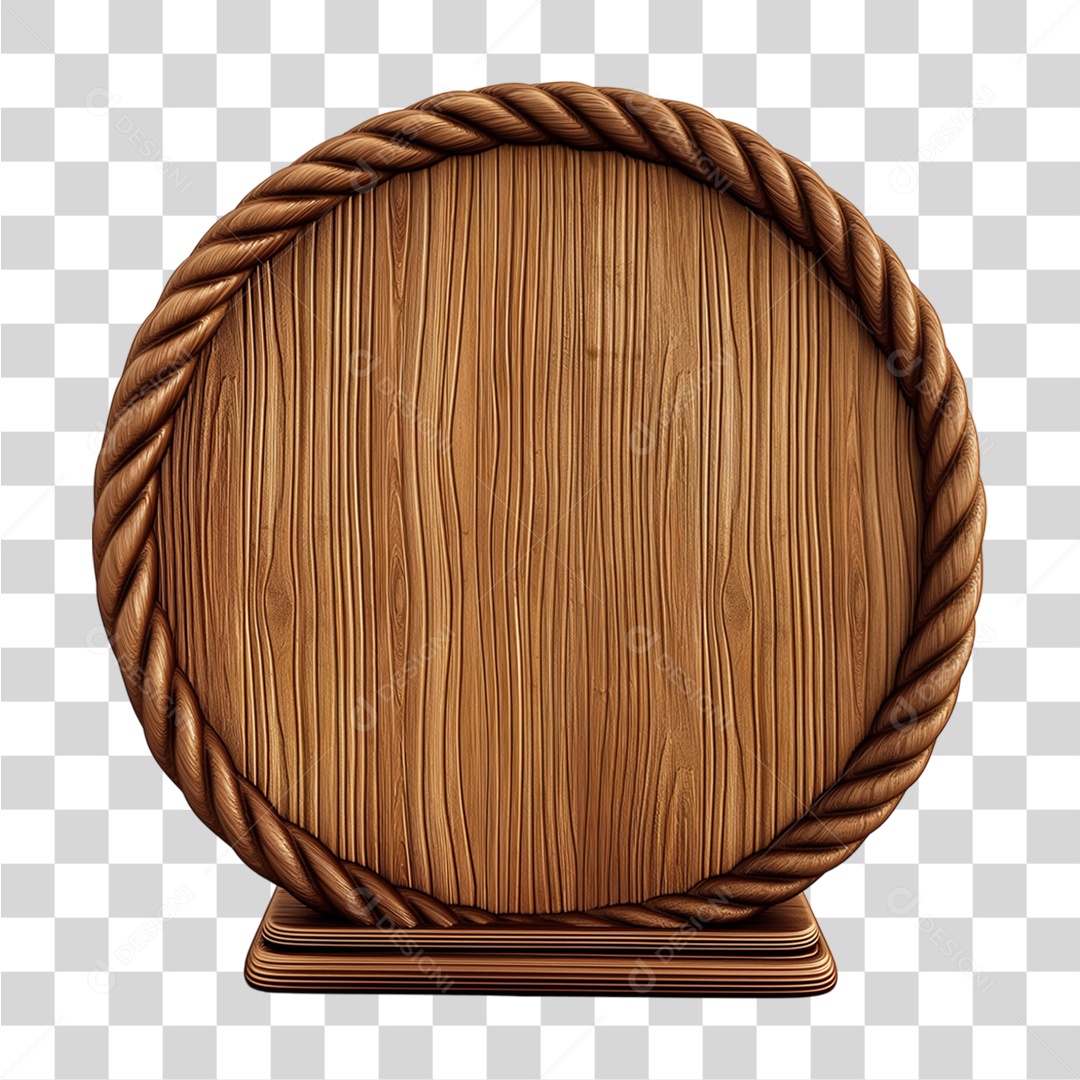 Placa de Madeira PNG Transparente