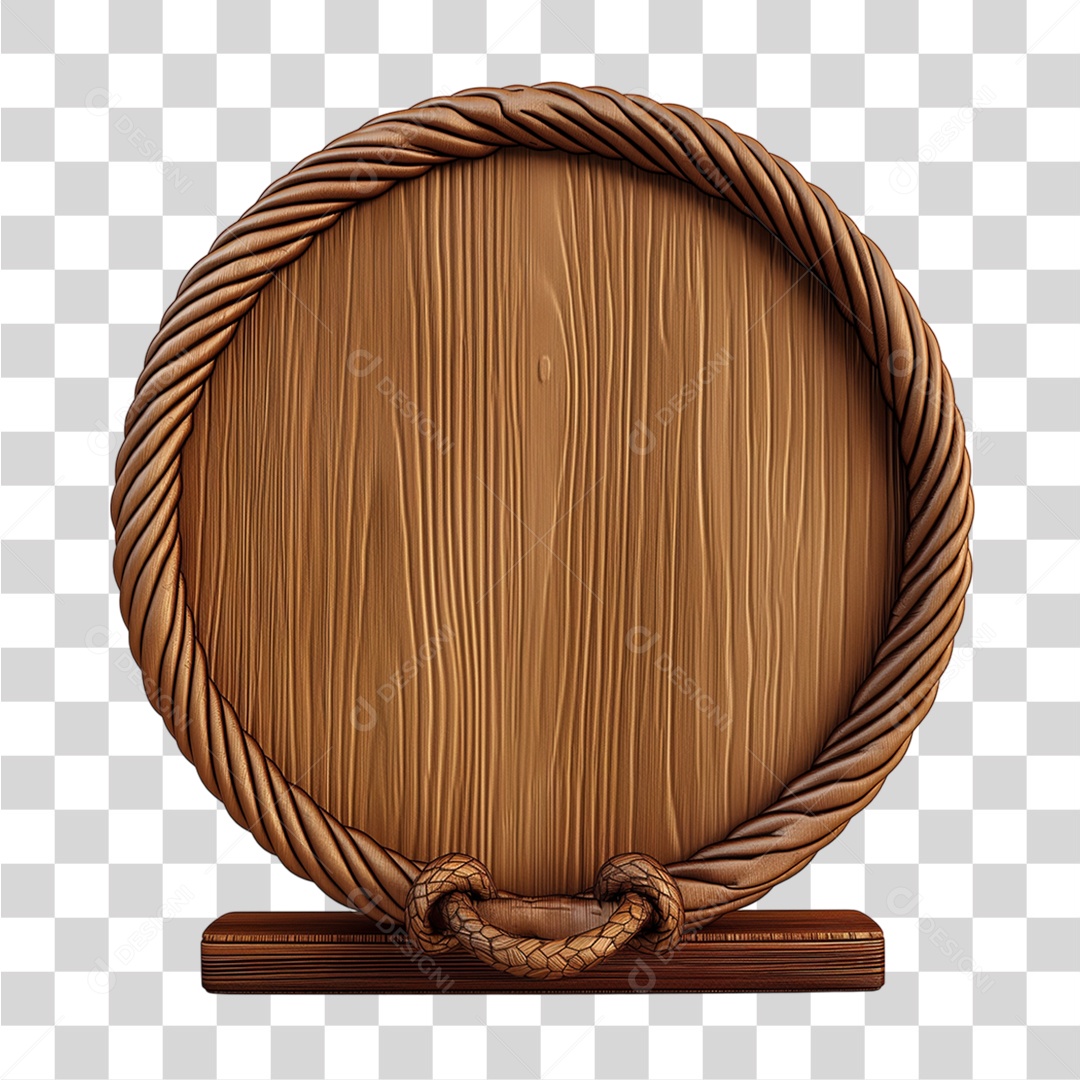 Placa de Madeira PNG Transparente