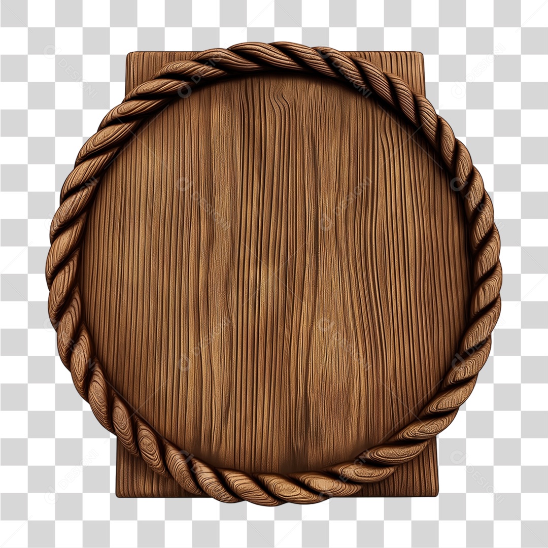 Placa de Madeira PNG Transparente