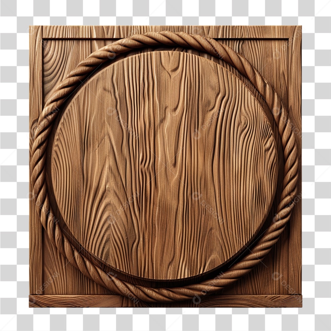 Placa de Madeira PNG Transparente