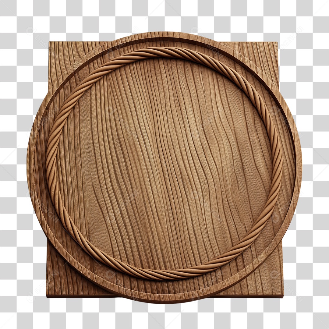 Placa de Madeira PNG Transparente