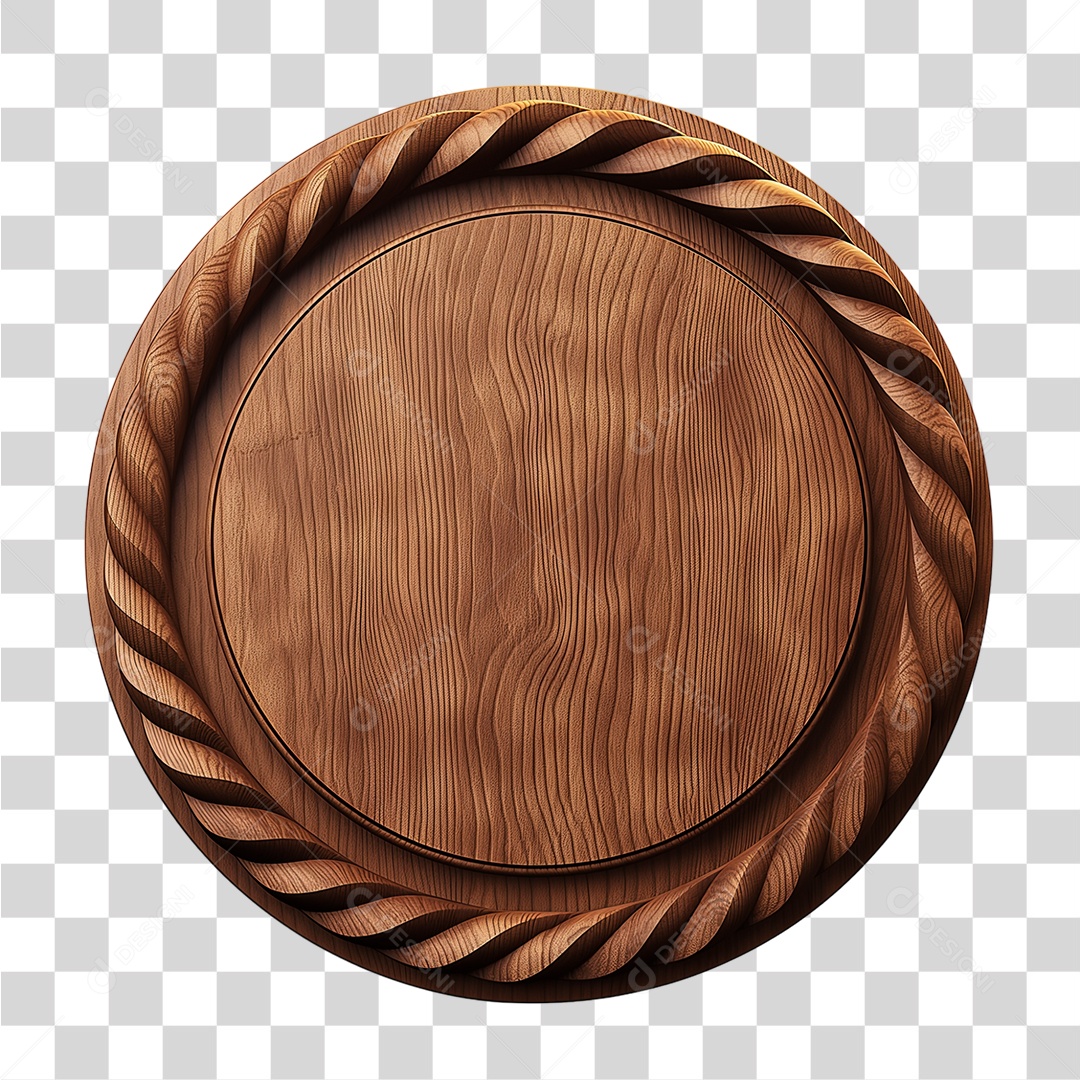 Placa de Madeira PNG Transparente