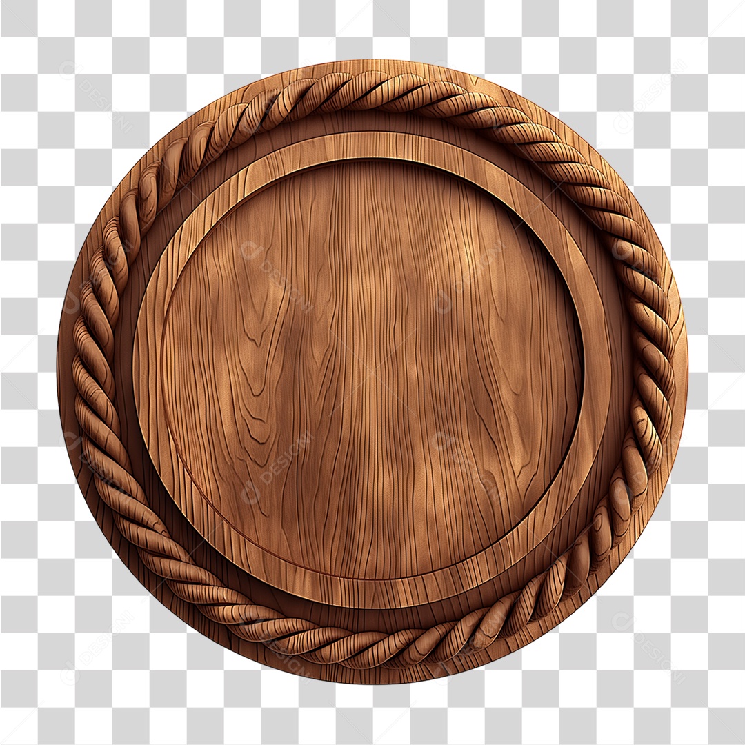 Placa de Madeira PNG Transparente
