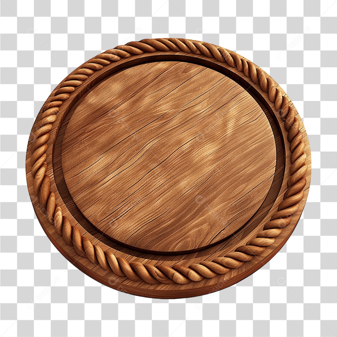 Placa de Madeira PNG Transparente
