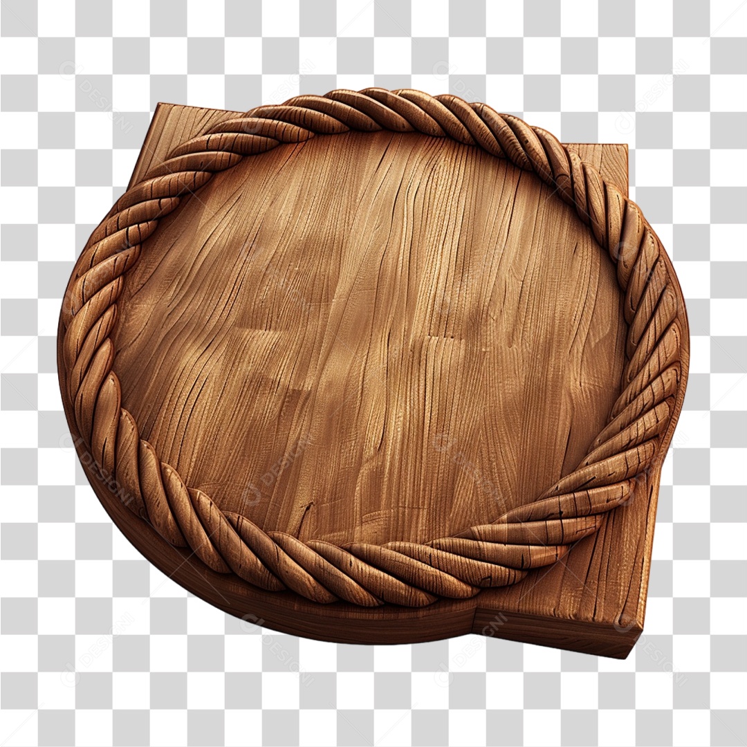 Placa de Madeira PNG Transparente