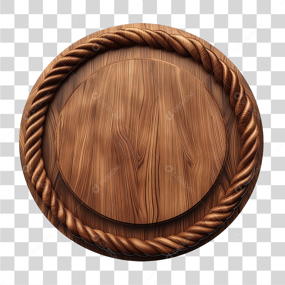 Placa de Madeira PNG Transparente