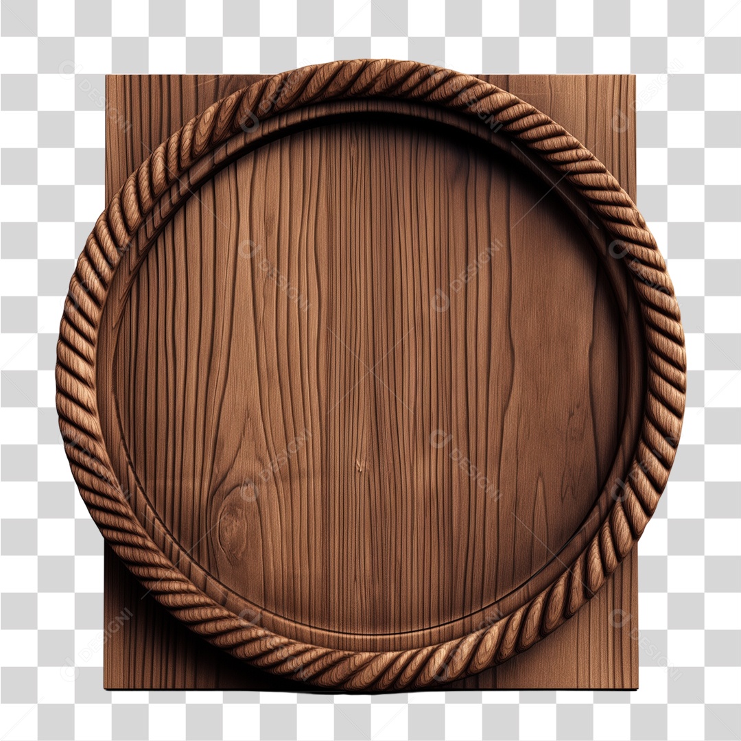 Placa de Madeira PNG Transparente
