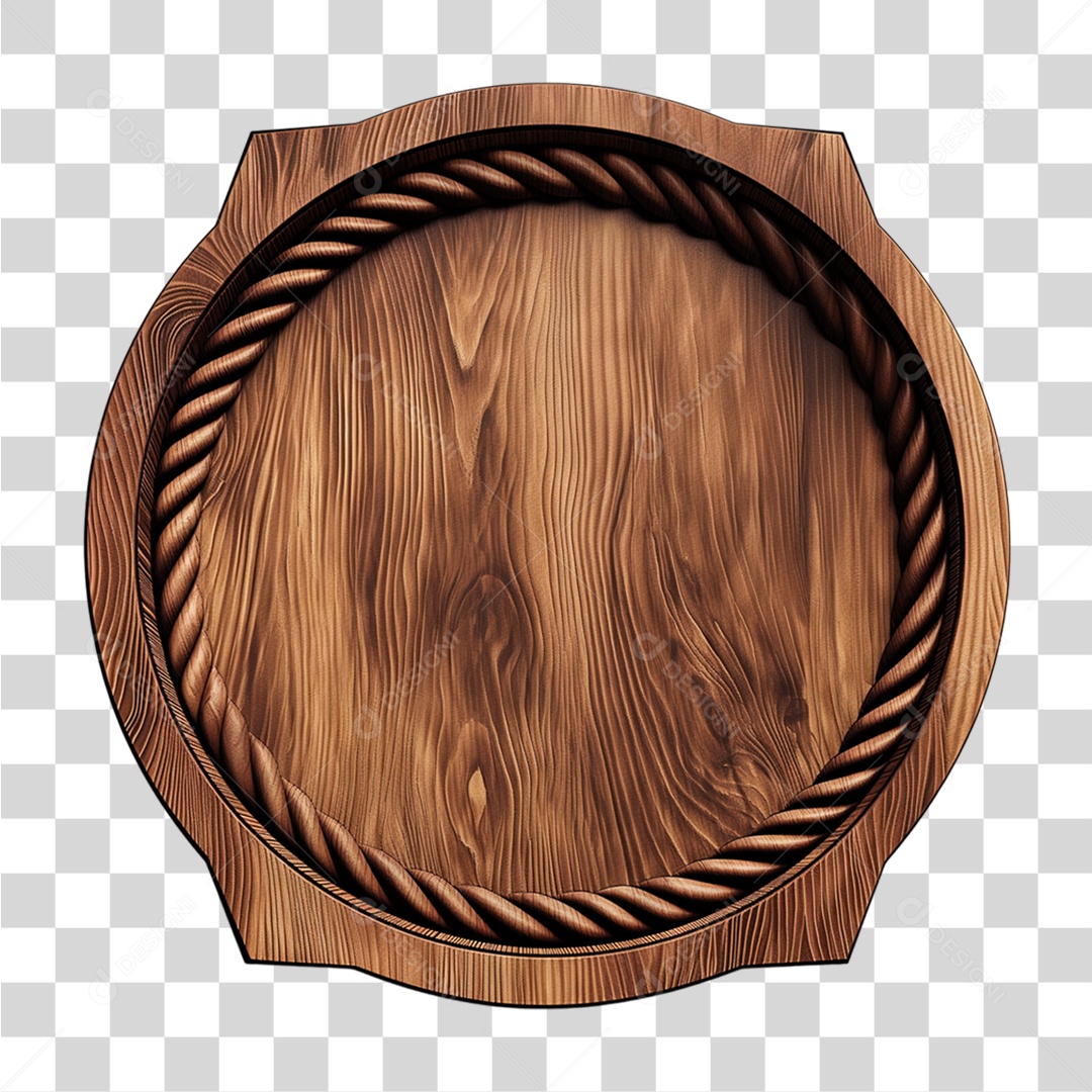 Placa de Madeira PNG Transparente