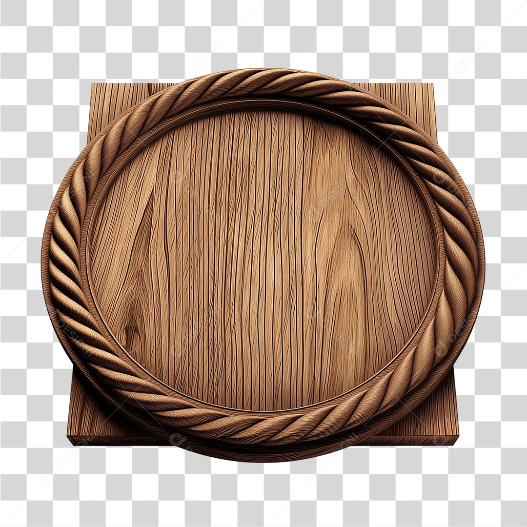 Placa de Madeira PNG Transparente