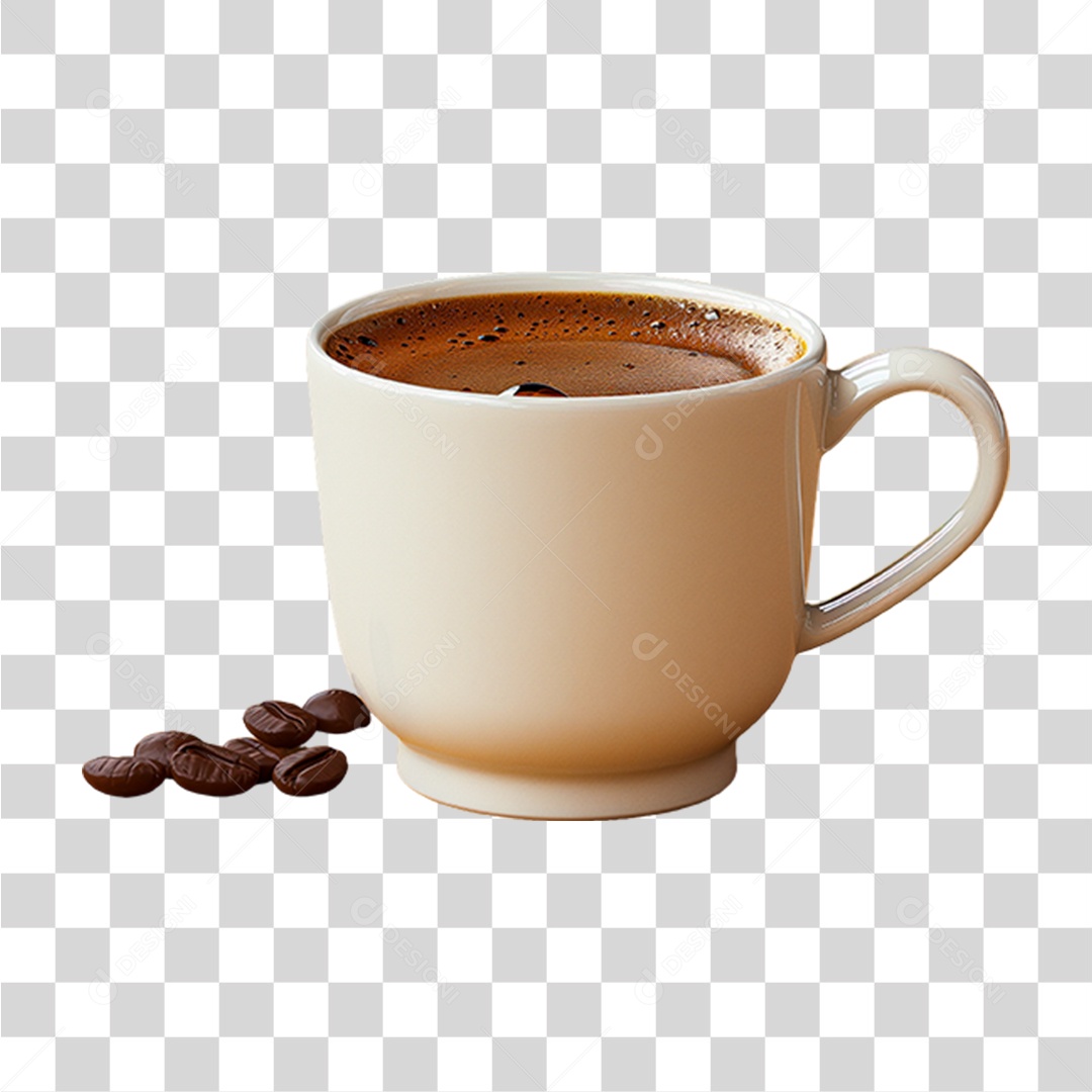 Xícara de Café Quente PNG Transparente