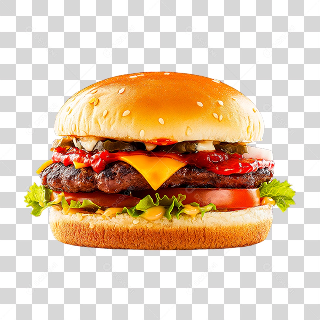 Hambúrguer Lanche Sanduiche PNG Transparente