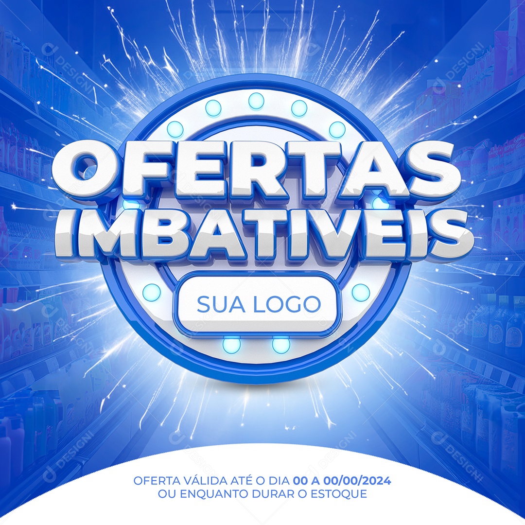 Ofertas Imbatíveis Selo 3D Para Composição PSD + PNG