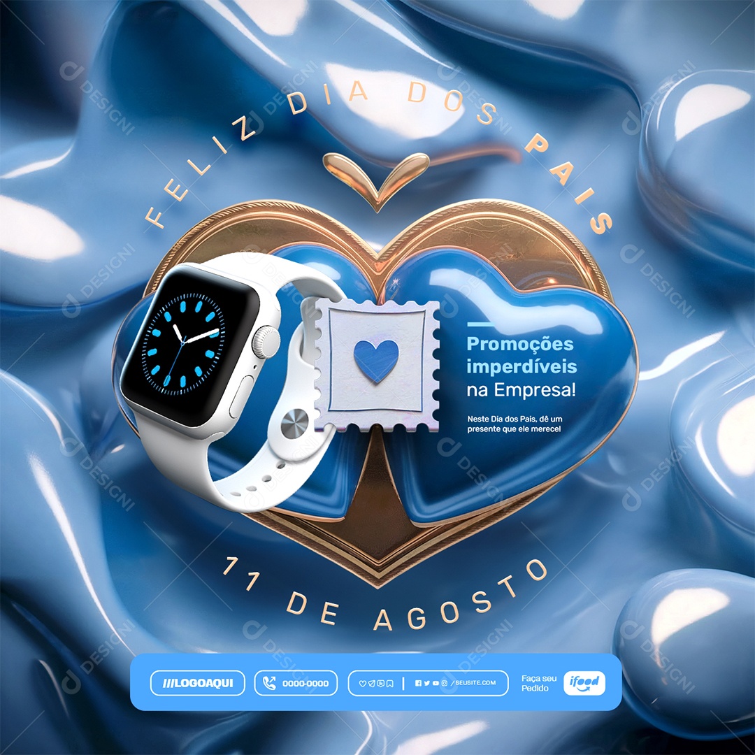 Father's Day August 11th: Must-See Promotions for a Gift He Deserves | Social Media PSD Editable