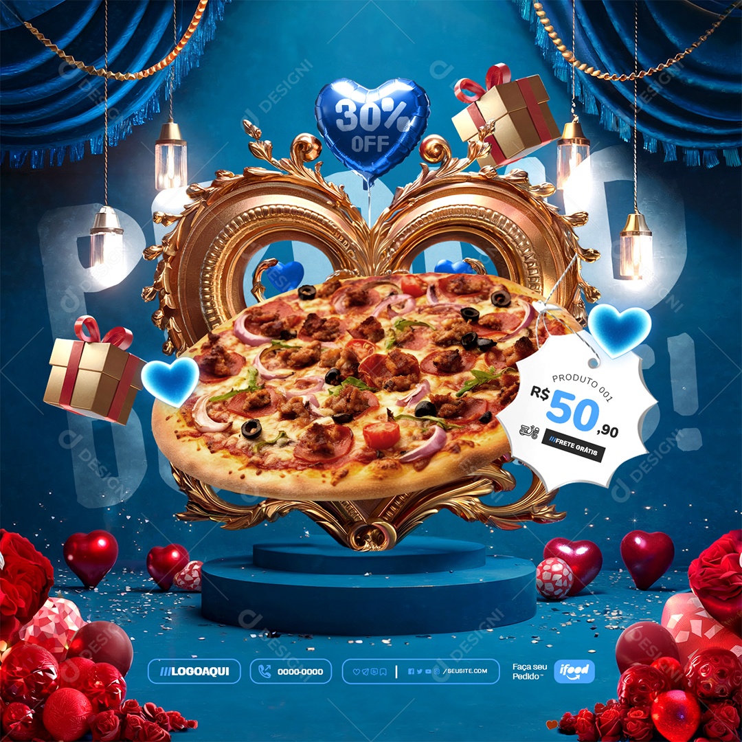 Promo dos Pais Frete Grátis Social Media PSD Editável