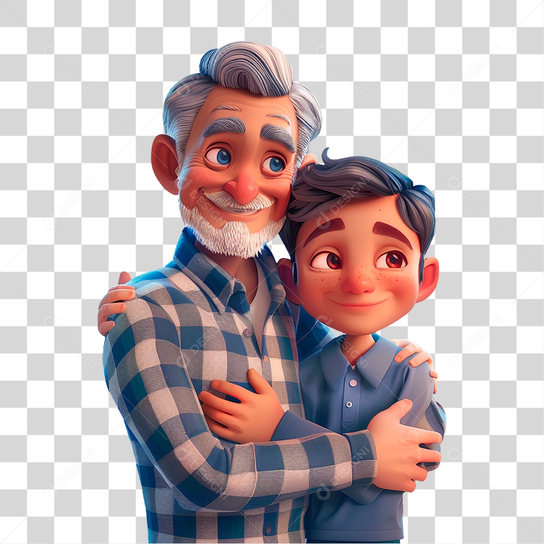 Pai e Filho PNG Transparente