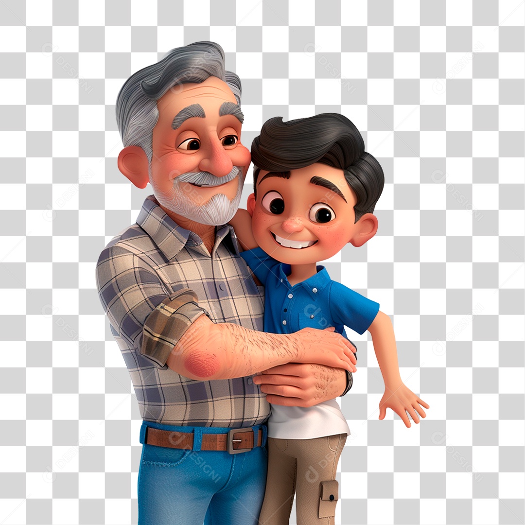 Pai e Filho PNG Transparente