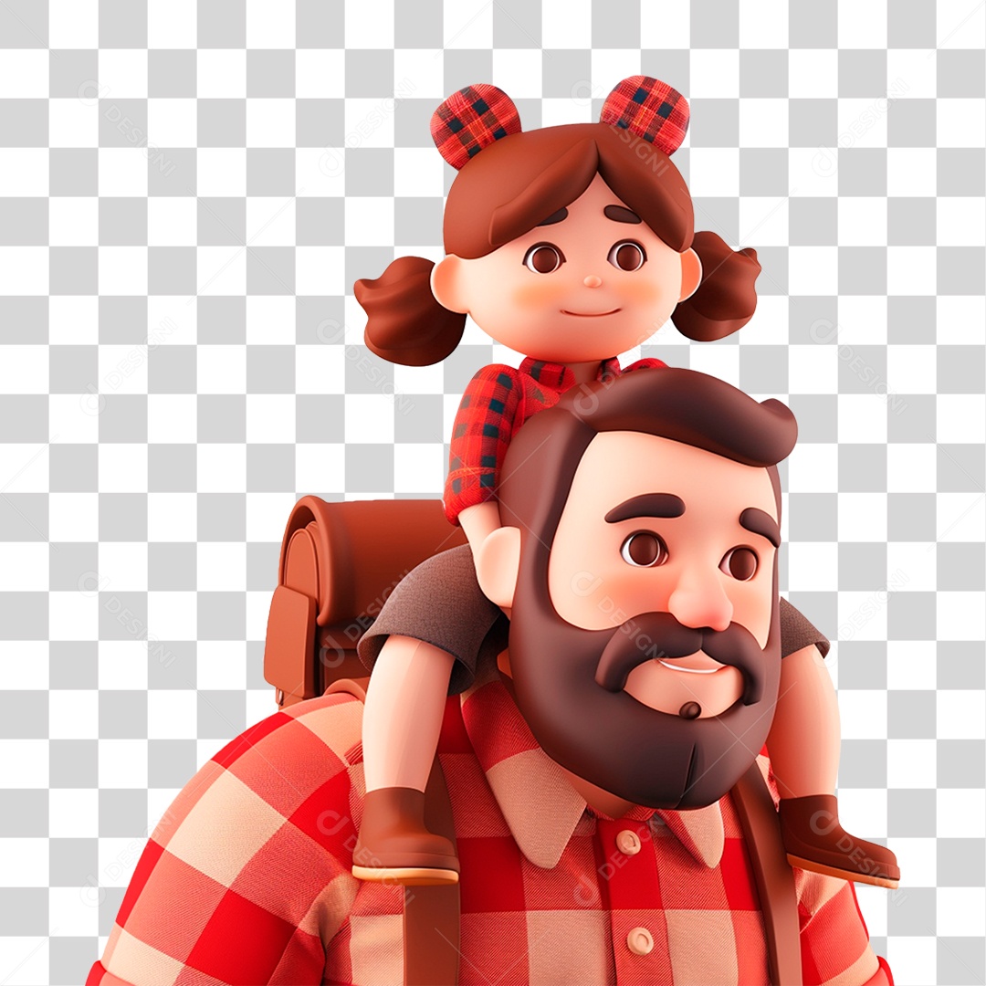 Pai e Filha PNG Transparente