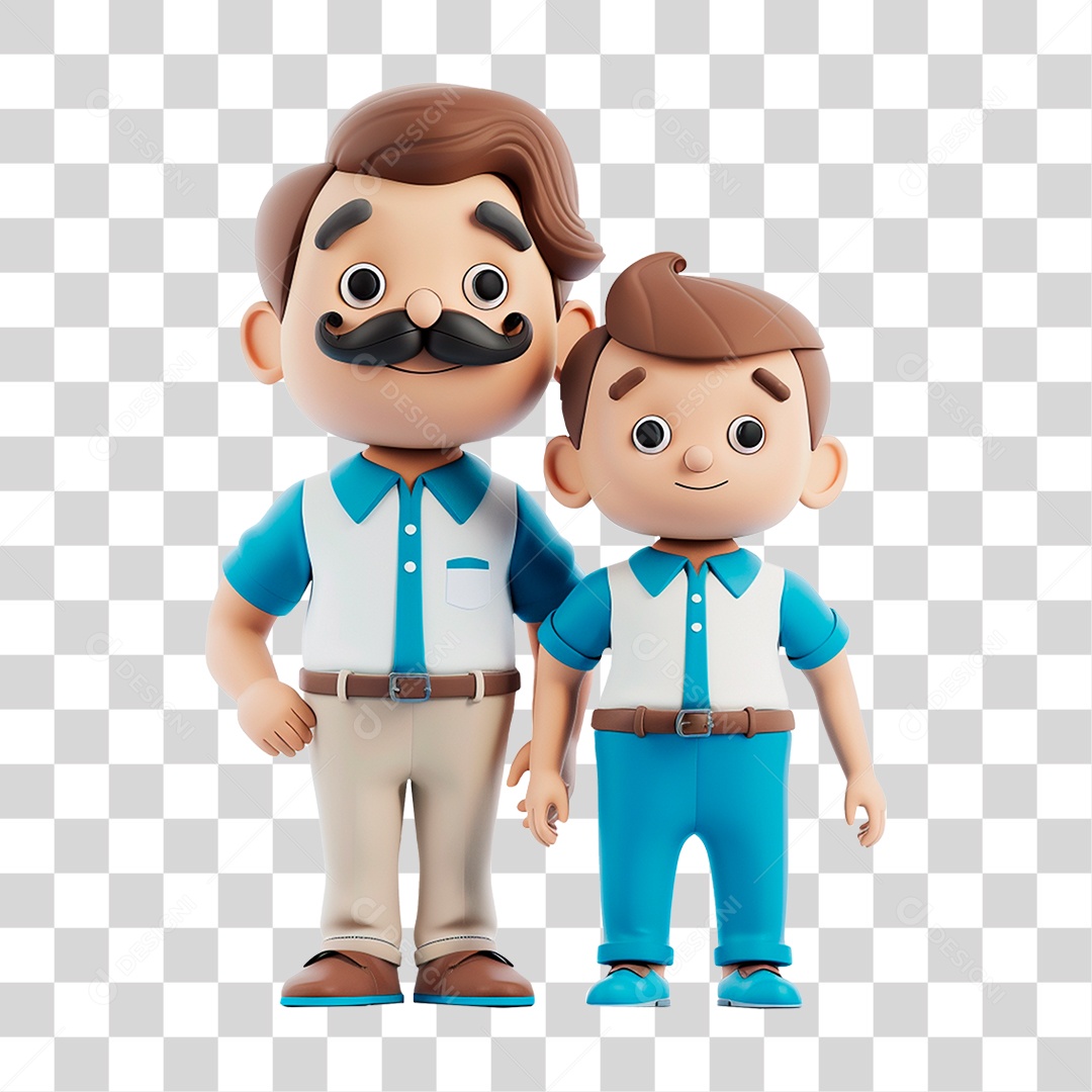 Pai e Filho PNG Transparente