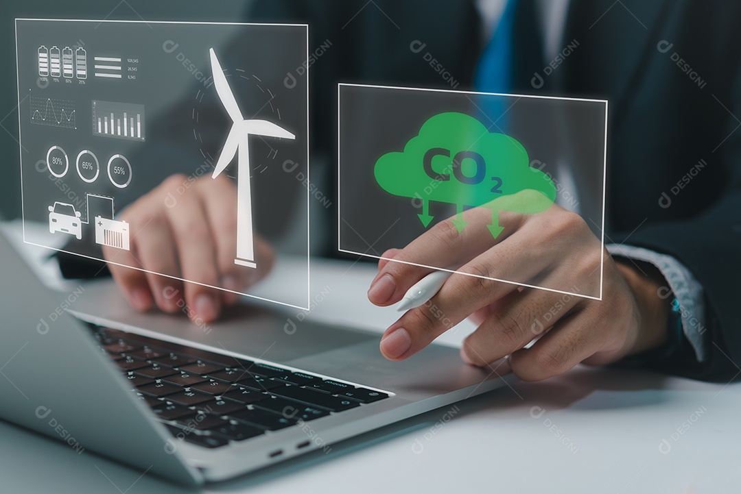 Empresário em um escritório