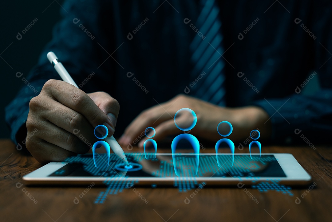 Empresário em um escritório