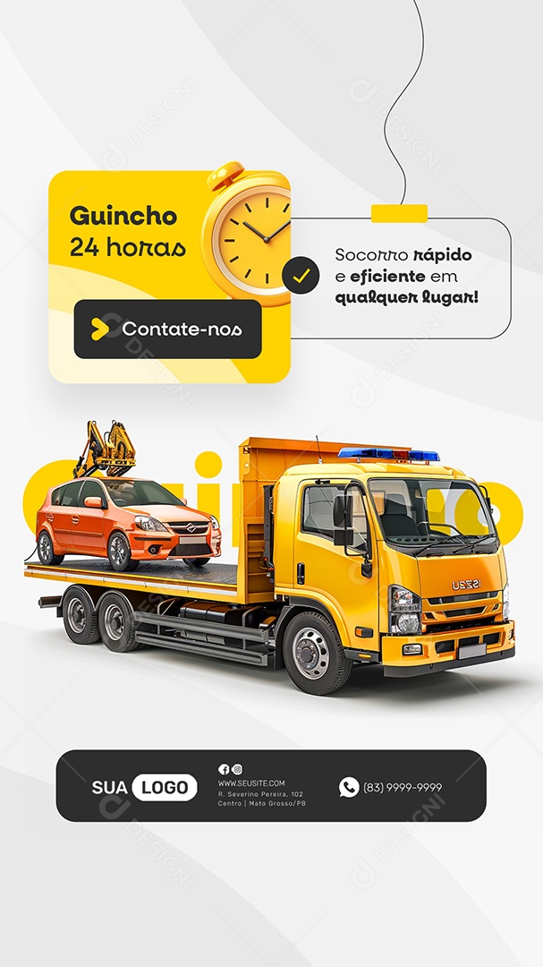 Story Guincho 24 Horas Social Media PSD Editável