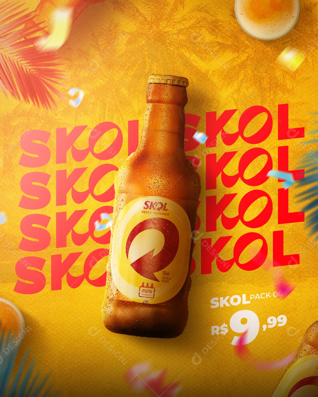 Social Media DIstribuidora Skol PSD Editável