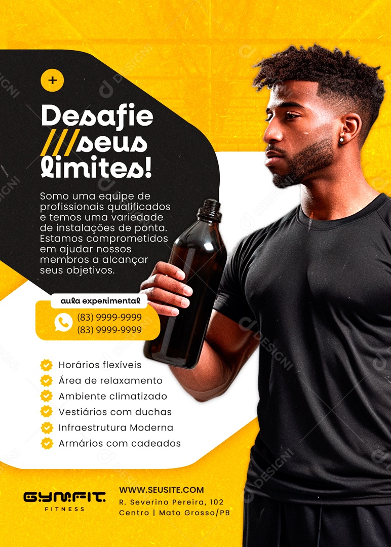 Desafie seus Limites Social Media PSD Editável